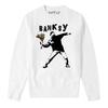 Suéter de manga larga suelto para hombre estilo Banksy Banksy arte graffiti hip hop cultura callejera