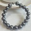 Pulsera Shijia de perlas de vidrio redondas de alto brillo para parejas novios pulsera magnética francesa para mujer nueva en stock