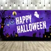 Fondo Nuevo de Halloween Transfronterizo Bandera Temática de Halloween Bandera Colgante del Festival de Fantasmas Se Puede Hacer Según la Imagen