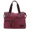 Bolso bandolera de lona retro para hombre, gran capacidad, para fitness, deportes, viajes, bolso bandolera casual para mujer, moda