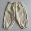 Calça Infantil Estilo Coreano Verão Fina Calça de Bebê Calça Lanterna de Amor Calça Casual Tendência Anti-mosquitos para Bebês e Crianças Pequenas com Estampa de Flores