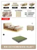 Tecnologia de Cama de Profiterole Cama de Suspensão de Veludo com Luz Cama de Casal Moderna Simples Cama de Tecido Cama de Casal com Armazenamento
