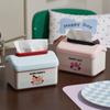 Caja de Pañuelos de Punto de Ola Caja de Servilletas de Papel para Sala de Estar Sentido Avanzado Almacenamiento de Escritorio Mesa de Café Caja de Papel Linda Caja de Pañuelos para el Hogar