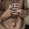 Funda Adecuada para Teléfono Móvil Opporeno15 con Diseño Artístico de Dibujos Animados, Opporeno15Pro con Rayas de Color Contrastante y Estrellas