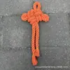 Corda de algodão colorida de 20mm corda vermelha de 2cm de espessura fio de algodão corda com nó de suástica decoração de corda para o Festival do Barco-Dragão Chinês tecelagem de corda