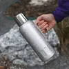 Novo Modelo Display Mecânico de Temperatura 316 Chaleira Isolada para Uso Doméstico, Panela de Água Quente de Grande Capacidade, Cafeteira Pequena de Aço com Cristais de Gelo Coloridos