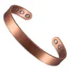 Pulseira Magnética Anel Combinação Venda Quente Transfronteiriça Pulseira Magnética Flor Cobre Vermelho Antigo Escovado Estilo Retrô Joias Masculinas e Femininas