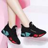 Zapatos casuales con suela suave, zapatos cómodos para caminar para mujer, zapatos para mamá, zapatos deportivos transpirables de punto con mosca para mujer, zapatos deportivos casuales