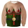 Sudadera Redonda de Navidad Más Popular de Amazon 2025 Casual Divertida Sudadera con Estampado 3D para Hombre y Mujer