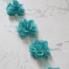 Encaje de gasa directo de fábrica encaje de flores tridimensionales multicolor en stock accesorios hechos a mano diy accesorios de ropa