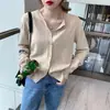 Chaqueta Cardigan Mujer Nueva Primavera Otoño Delgada Ropa Exterior Tejidos Suéter de Principios de Otoño Suelto Manga Larga Superior Para Ropa Exterior