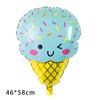 Globo de aluminio con forma de donut, helado y postre de verano, decoración de cumpleaños, diseño de dibujos animados, venta al por mayor