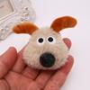 Broche de muñeco de perro de peluche de dibujos animados, muñeco de perro, vestido, muñeca, zapatos DIY, calcetines, bufanda, accesorios de cabeza de animal pequeño