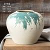 Jarrón de Cerámica Gruesa Hecho a Mano de Jingdezhen, Decoración para el Hogar Estilo Wabi-Sabi para Flores Secas, Decoración de Flores Secas Inspirada en Zen, Envío Gratis