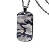 Colar Transfronteiriço de Aço Inoxidável, Joias com Padrão de Marca Militar da Moda, Pingente, Etiqueta, Colar, Imagem Estampada, Acessórios de Design de Nicho