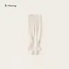 Roupas Infantis Bangxuan Verão Calças Finas Amigáveis à Pele Respiráveis Meias para Meninas Leggings Infantis Cor Sólida Meias-Calças para Meninas