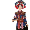 Traje de Danza Miao de la Nueva Minoría Dong de Guizhou Traje de Actuación para Adulto Mujer traje