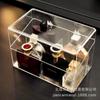 Caja de almacenamiento de perfume transparente, tocador, estante de almacenamiento para acabado de cosméticos para el hogar, venta directa de fábrica, gran contenedor