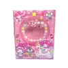 Pulseira de Cristal para Crianças com Contas Conjunto de Brinquedos Goo Card Joias de Desenho Animado Pulseira de Pipoca Pulseira de Resina Caixa de Presente Venda por Atacado