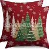 Serie de decoraciones navideñas para árboles de Navidad de Amazon transfronteriza: almohadas, cojines para el hogar, sofá, dormitorio y sillas