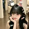 Divertido y Lindo Sombrero de Pastel de Cereza Roja Pasador para el Cabello, Atrezo para Fotos con Ambiente de Fiesta Femenina, Accesorio para la Cabeza de Cumpleaños para Mujeres