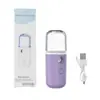 Instrumento Hidratante en Spray Humidificador Facial Mini Portátil Recargable de Mano Pulverizador de Agua Desinfectante Instrumento de Belleza Vaporizador Facial