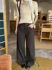 ICCIICC Treze Linhas Calças Pantalona Minimalistas de Alta Qualidade para Mulheres, Calças Casuais Soltas Emagrecedoras, Novo Estilo Outono 2060