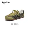 Zapatillas de Entrenamiento Aogushi Deng de Suela Plana Estilo Alemán para Mujer 2026 Nuevo Estilo Súper Atractivas Deportivas Ligeras Retro Casual Zapatos Blancos