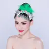Jiaozhou Yangko tocado abanico apertura danza plaza danza cuadrada tocado de plaza danza clásica folclórica latina actuación de danza cuadrada por Mai Taibao