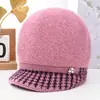 Chapéus de Inverno para Mulheres de Meia-Idade e Idosas Vovó Senhora Idosa Chapéu de Tricô Proteção contra Frio Aquecimento Mais Lã Chapéu de Lã com Proteção para as Orelhas para Mãe