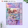 Boletos cortados a láser personalizados, talones de boletos con flash inverso UV, mercancía personalizada de celebridades y anime, tarjetas pequeñas de marca compartida