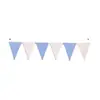 Color para Hornear Pequeña Bandera Bandera Triángulo Dibujos Animados Cumpleaños de Bebé Pastel Fiesta Mesa de Postres Decoraciones Enchufe