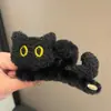 Versión Coreana Felpa 3D Pinza de Garra de Gato Nuevo Lindo Moño Pinza de Tiburón Pasador para Mujeres Accesorio para el Cabello de la Parte Posterior de la Cabeza