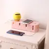 Caja de Almacenamiento de Enchufes de Escritorio, Tablero de Inserción de Cables, Caja de Colección Fija, Toma de Corriente, Caja de Almacenamiento y Organización de Cables de Datos