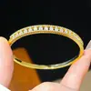 Moda Transfronteriza Europea y Americana Forma de Serpiente de Circonita Pulsera Geométrica Lujo Ligero Sensación de Alta Gama Pulsera Diseño de Nicho Joyería de Mano de Moda para Mujeres