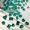 Rhinestones Verdes con Parte Trasera Puntiaguda para Uñas, Artículos Populares de Moda, con Forma de Corazón, Rectangulares, en Forma de Marquesa y de Forma Irregular que Realzan el Tono de Piel, Accesorios para Uñas Portátiles