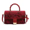 2025 nuevo primavera simple moda fresco estilo nacional bordado mariposa bolsos comercio exterior ocio alto sentido bolso de hombro