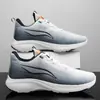 Sapatos Masculinos, Tênis de Viagem com Malha Fly-Woven, Sapatos Casuais, Sapatos da Moda Estilo Coreano, Tênis de Corrida de Cano Baixo Novos e Fashionáveis, Sapatos Esportivos