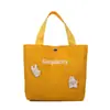 Bolsa Pequena de Lona Personalizada para Mulheres, Bolsa de Almoço Fofa, Sacola de Compras, Nova Bolsa de Mão da Moda, Doce Bolsa para Celular para Mulheres
