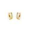 Pendientes de Aro Simples para Mujer, Pendientes Metálicos Retro Franceses, Modernos y Minimalistas, Aros Dorados Brillantes Geométricos, Nuevo Estilo de Moda al por Mayor