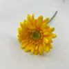 Envío Directo de Fábrica de Flores Artificiales, Arreglos Premium de Flores Falsas Transfronterizos, Crisantemo de Tallo Único, Decoración para Bodas y Hoteles, Gerbera