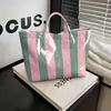 2026 Nuevo Sitio Independiente Transfronterizo Temu Bolso de Mano Impermeable PVC+Lona Portátil de Viaje Bolso de Hombro Bolso Tote