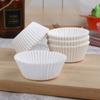 Suporte de papel de cupcake de cor sólida descartável resistente a altas temperaturas Roll-up Baking Dessert Hat Cup Mold