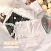 Pantaletas de Encaje Estilo Francés de Cintura Alta Tallas Grandes 100kg Sin Costuras Alta Elasticidad Cómodas 10A Antibacterianas con Entrepierna Extendida Estampado Floral