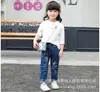 Pantalones de tirantes para niños Primavera Otoño e Invierno Ropa nueva para niños Pantalones de mezclilla Bebé Infantil 1-3 Años Pantalones para niños y niñas