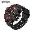 Sanda Doble Pantalla Reloj de Moda para Estudiante Deporte al Aire Libre Multifuncional Electrónico para Hombre y Mujer Resistente al Agua Luminoso