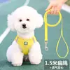 Correa para Mascotas Nylon Reflectante Telescópica Correa para Perro Estilo Arnés Chaleco Teddy Bichón Pomerania Arnés Reflectante