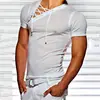 Nova Europeia e Americana Nova Masculina Nova Primavera e Verão Nova Camiseta de Manga Curta Pulôver Marca Tendência