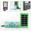 Iluminación Solar Sistema Pequeño Combo de Luces con Panel Solar, 1 a 3, con Salida USB, Luz de Emergencia, Impermeable
