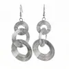 Estilo Europeo y Americano Estilo Normcore Viaje Retro Exagerados Pendientes Largos Múltiples Capas Círculo Moda Borla Colgante Pendientes para Mujeres
